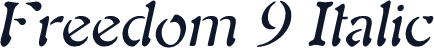 Freedom 9 Italic