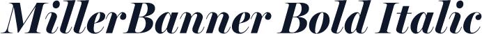 MillerBanner Bold Italic