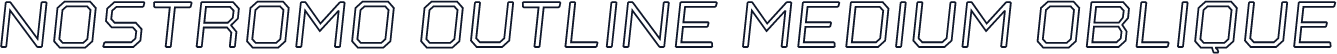 Nostromo Outline Medium Oblique