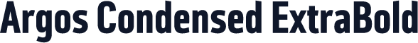 Argos Condensed ExtraBold