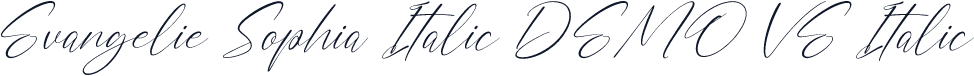Evangelie Sophia Italic DEMO VE Italic