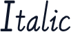 Italic