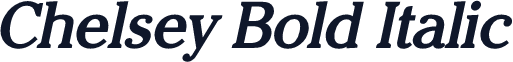 Chelsey Bold Italic