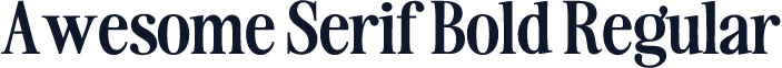 Awesome Serif Bold Regular