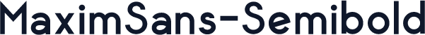 MaximSans-Semibold