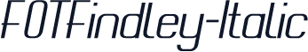FOTFindley-Italic