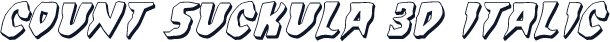 Count Suckula 3D Italic