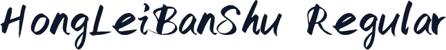 HongLeiBanShu Regular