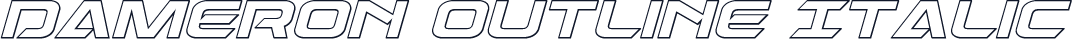 Dameron Outline Italic