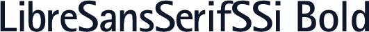 LibreSansSerifSSi Bold