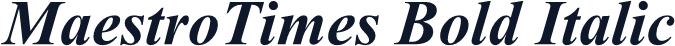MaestroTimes Bold Italic