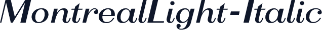 MontrealLight-Italic