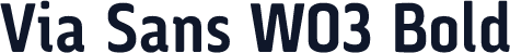 Via Sans W03 Bold