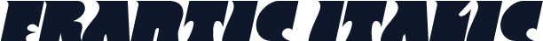 Frantic Italic