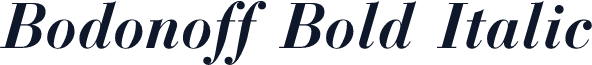 Bodonoff Bold Italic