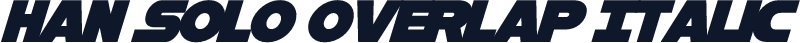 Han Solo Overlap Italic