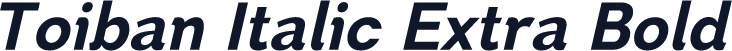 Toiban Italic Extra Bold