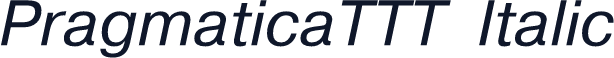 PragmaticaTTT Italic