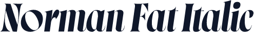 Norman Fat Italic