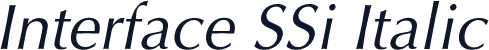 Interface SSi Italic