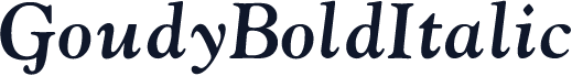 GoudyBoldItalic