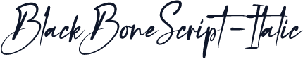 BlackBoneScript-Italic