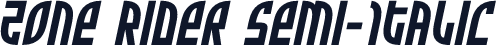 Zone Rider Semi-Italic