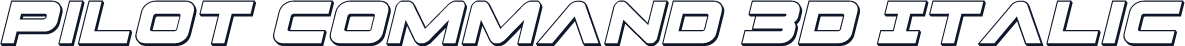 Pilot Command 3D Italic