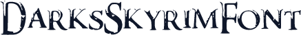 DarksSkyrimFont