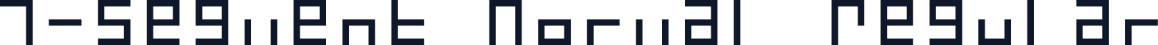 7-Segment Normal Regular