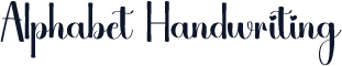 Alphabet Handwriting