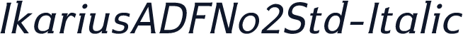 IkariusADFNo2Std-Italic