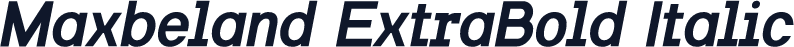 Maxbeland ExtraBold Italic