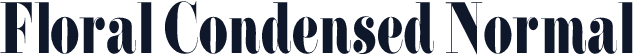 Floral Condensed Normal
