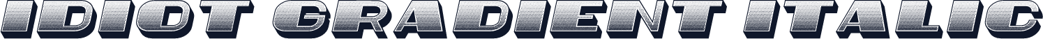 Idiot Gradient Italic
