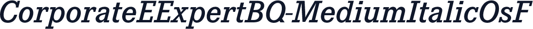 CorporateEExpertBQ-MediumItalicOsF