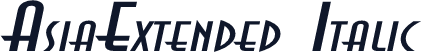 AsiaExtended Italic