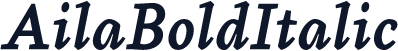AilaBoldItalic