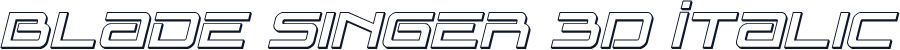 Blade Singer 3D Italic