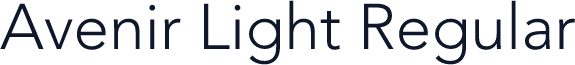 Avenir Light Regular