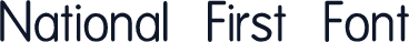 National First Font