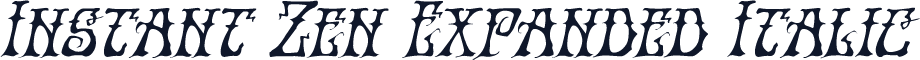Instant Zen Expanded Italic