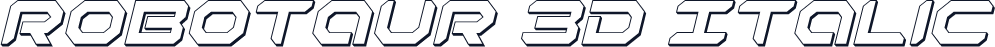 Robotaur 3D Italic