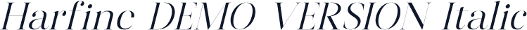 Harfine DEMO VERSION Italic