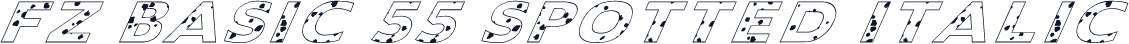 FZ BASIC 55 SPOTTED ITALIC