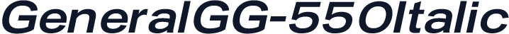 GeneralGG-550Italic