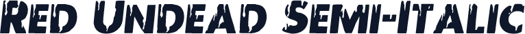 Red Undead Semi-Italic