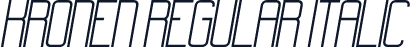 Kronen Regular Italic