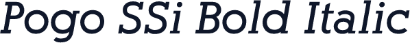 Pogo SSi Bold Italic