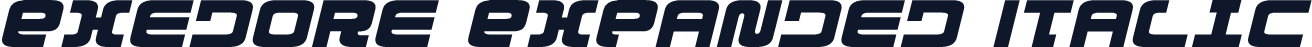 Exedore Expanded Italic